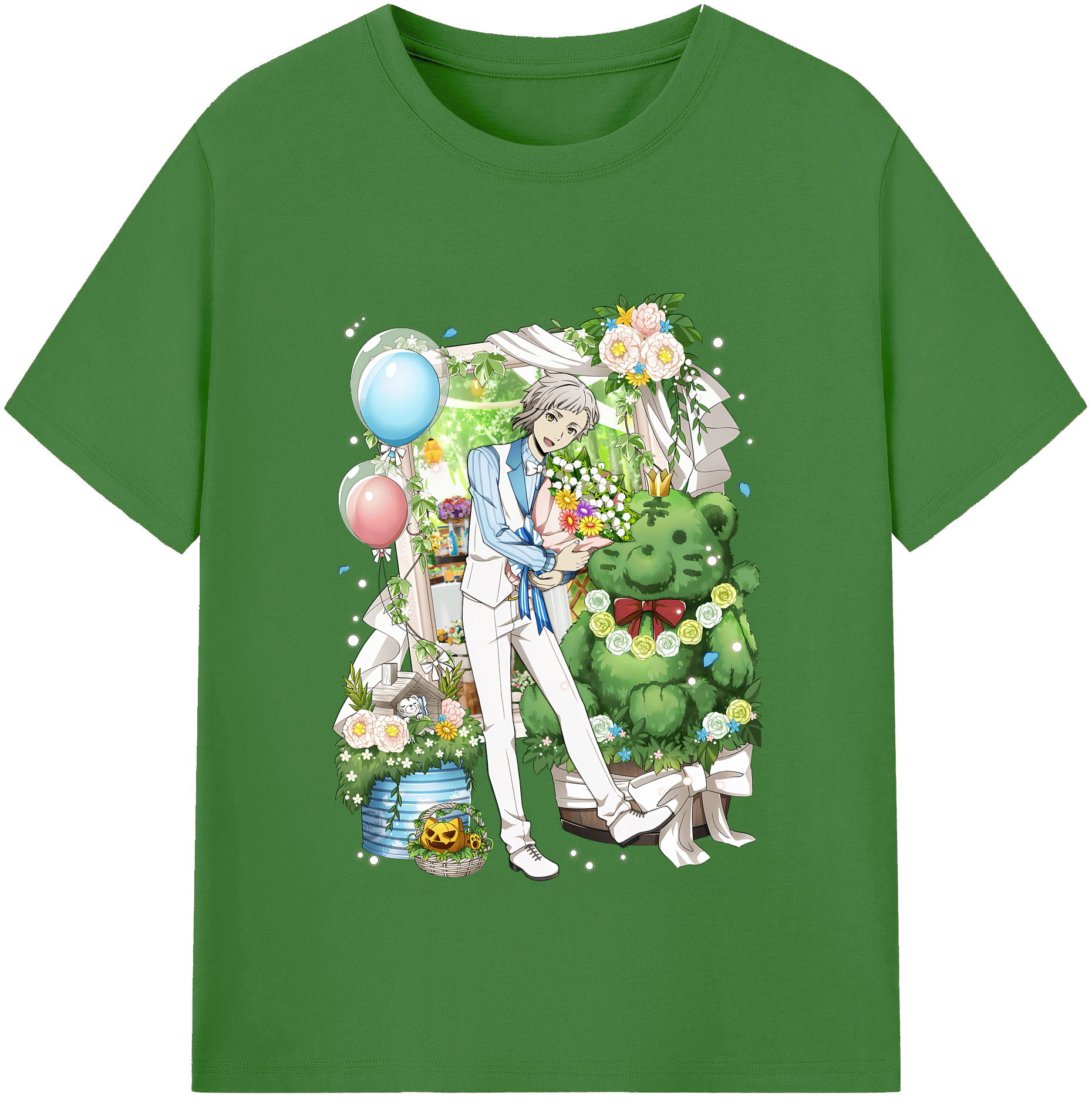 （画像用） 文豪ストレイドッグス Bungo Stray Dogs レディースカジュアルプリントTシャツ（綿100％）